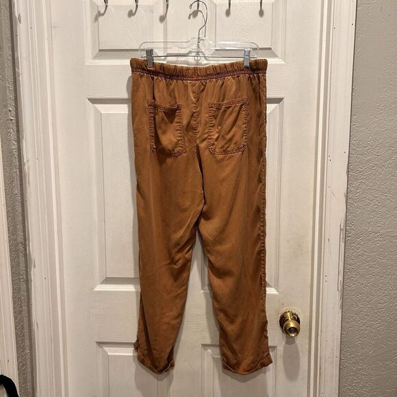 Cynthia‎ Rowley Tan Clay Jogger Pants Women's size Large 100% Lyocell Beach - Picture 6 of 6